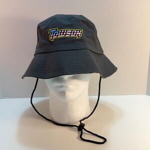 Towson Tigers NCAA Bucket Hat Gray Camo Adjustable Chin Strap Gorpcore Utility